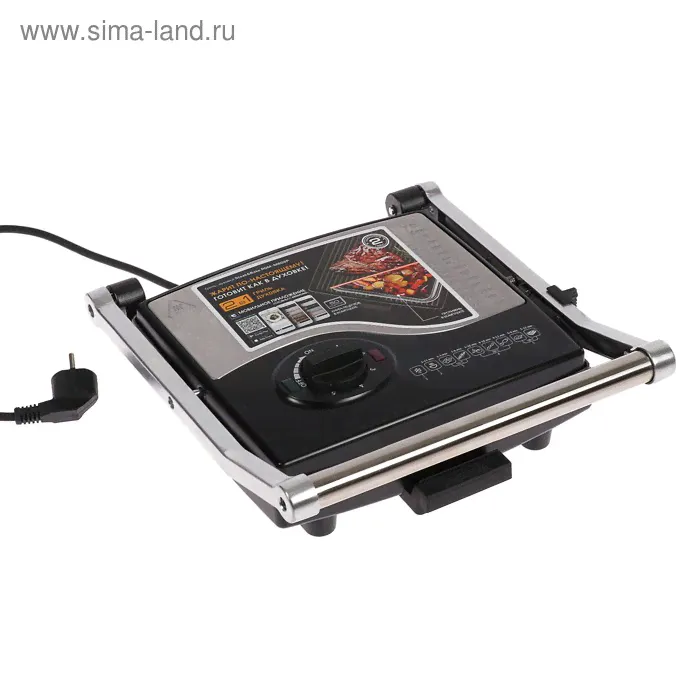 Электрогриль Redmond RGM-M802P, 1800 Вт, антипригарное покрытие, 29.5х26.5 см