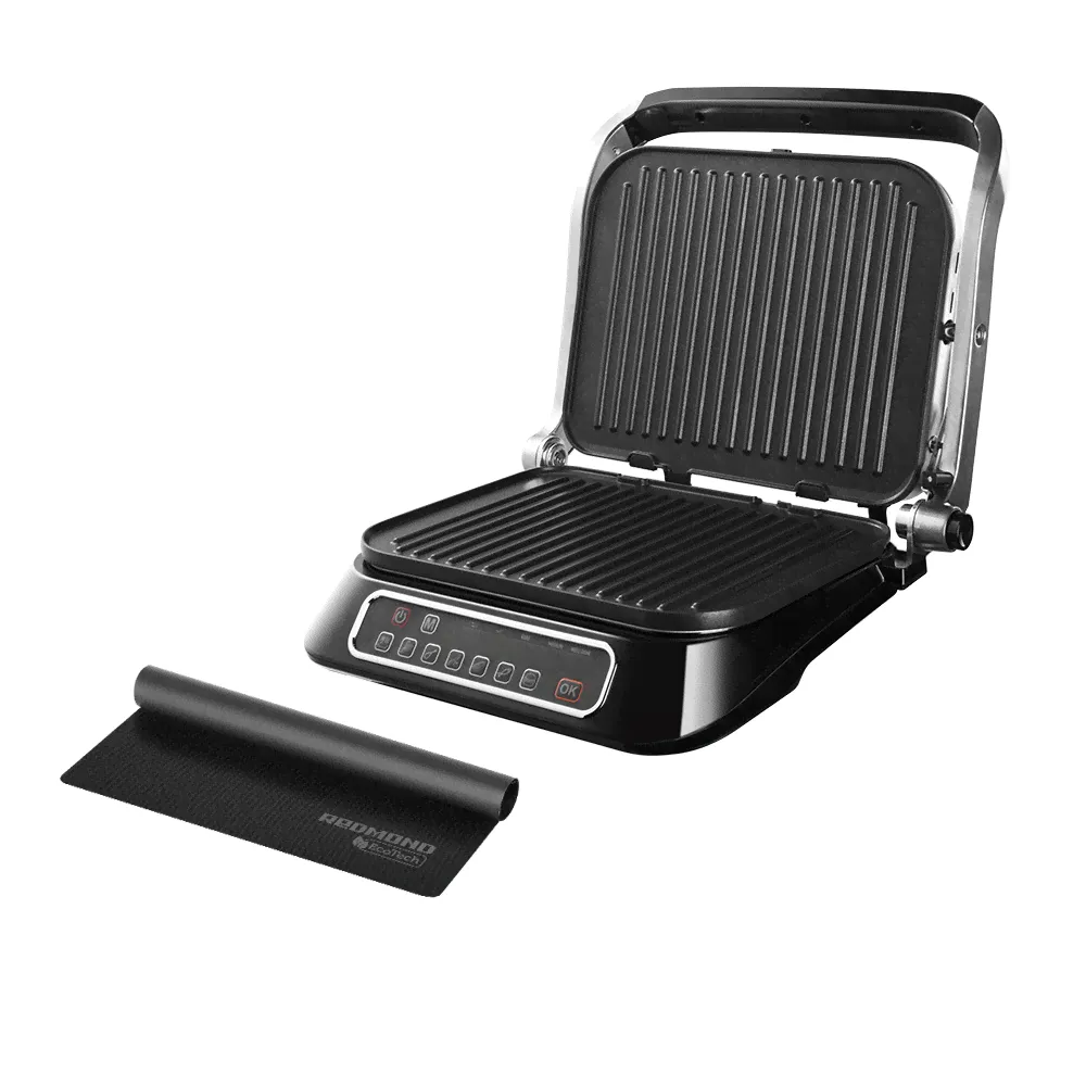 Комплект Гриль SteakMaster REDMOND RGM-M805 + Антипригарное Мультипокрытие REDMOND Ecoglass MC1-0