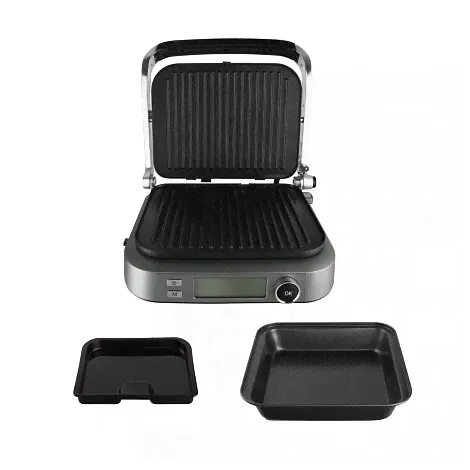 Гриль REDMOND SteakMaster RGM-M816P, серебристый металлик